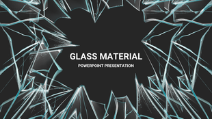 A black background featuring broken glass shards around the edges, centered text reading in white.