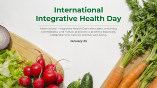 Fresh vegetables like radishes, carrots, and greens on a board, symbolizing wellness for Integrative Health Day.