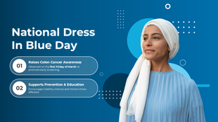 Raises awareness for colon cancer, promotes early screening, supports education, encourages prevention, honors survivors.