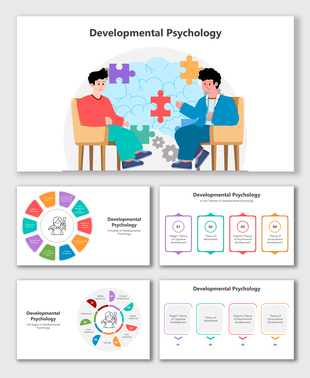 Stages, principles, theories, models, and timelines explain growth patterns in developmental psychology visuals.