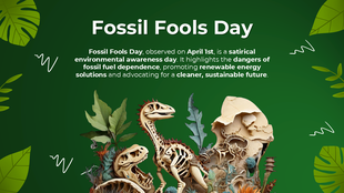 Fossil Fools Day mocks fossil fuel use, promotes clean energy, raises awareness, and urges a sustainable future.