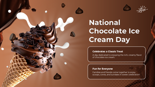 Celebrate chocolate ice cream with creamy swirls, crunchy toppings, sweet fun, cool cones, and joyful family moments! 