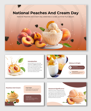 Peach origin, creamy texture, versatile dish ideas, summer celebration, and fruity flavor honored on this sweet day.