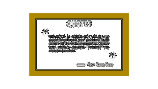 Quote template with a black background, yellow border, and a speech bubble holding text with space for the author's name.
