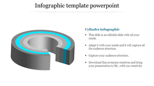 3D cylinder infographic with a cutout section revealing inner blue and gray layers, alongside descriptive text.