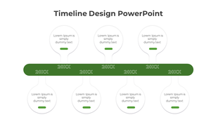 Yearly timeline from 2017 to 2020 with color-coded tabs for Business, Process, Target, and Growth.