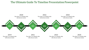 Stunning Timeline Presentation PowerPoint Slide Templates