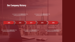Best Company History PowerPoint Template Presentation