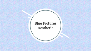 Simple slide with a pastel blue and pink textured background and a circular frame enclosing the title in a clean design.