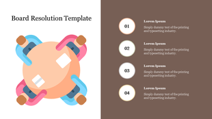 Innovative Board Resolution Template PPT Presentation