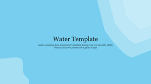 Light blue background with abstract water like shapes in varying shades and centered black text.
