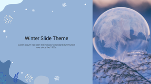 Winter Google Slide Theme — Fully Editable for PowerPoint, Google Slides & Canva