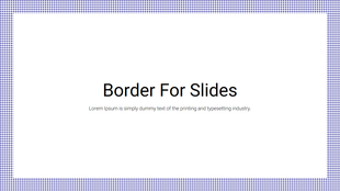 Slide design with a blue and white checkered pattern around the edges and a text area in the middle.