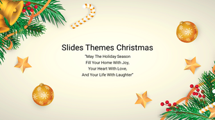 Christmas themed layout featuring gold ornaments, candy canes, and pine sprigs on a light beige backdrop.