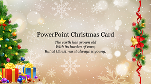 Powerpoint Christmas Card for PowerPoint, Google Slides & Canva