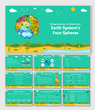 Biology Activities For Middle School Earth System’s Four Spheres, exploring Earth's spheres and their interactions.