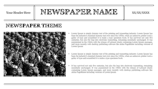 Get Newspaper Google Slides and PowerPoint Templates 