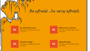 Festive pumpkin carving party poster featuring bold white and orange text, jack-o'-lantern graphics, and a purple atmosphere.