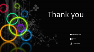 Vibrant Thank You Images For PPT And Google Slides