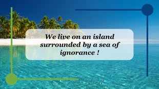 Creative Island Theme PowerPoint Presentation Slide