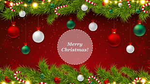 Elegant Christmas Wishes PowerPoint Presentation Slide