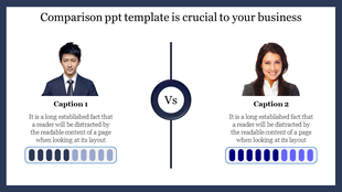 Two Node Comparison PPT Presentation Template 