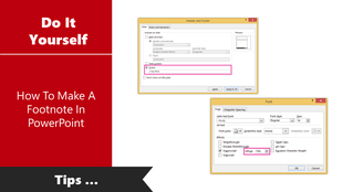 How to Make a Footnote in Powerpoint Explained Visually