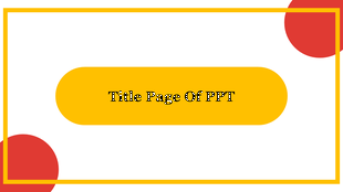 Minimalist design, featuring a yellow title text box and red accent circles on a white background.