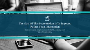 Business PowerPoint slide background featuring a person working on a laptop with data analysis charts.