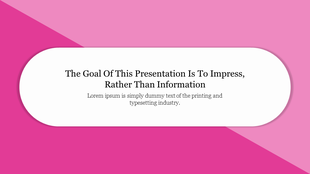 Slide with a dual tone pink backdrop and a white rounded rectangle displaying a centered text message.