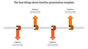 Saffron Timeline Design PowerPoint Template and Google Slides