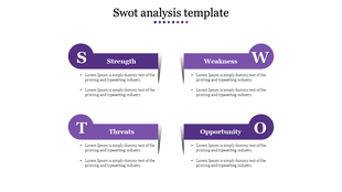 Creative SWOT Analysis Template Presentation-4 Node