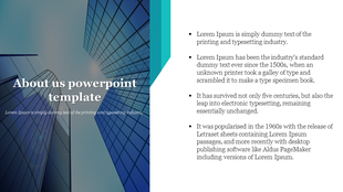 Company About Us PowerPoint Template PPT Slides