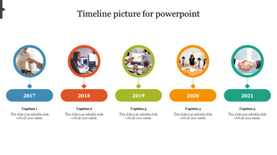 Timeline Picture For PowerPoint Template Presentation
