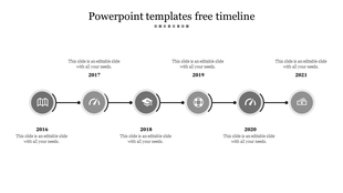 Competent PowerPoint Templates Free Timeline Slide Design