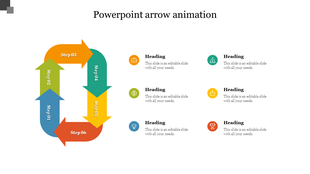 Best PowerPoint Arrow Animation Slide Template