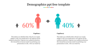 Grab dazzling Demographics PPT Free Template presentation