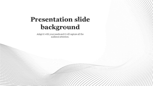 White background with black curved lines creating a dynamic wave effect across the bottom and right edges of the slide.