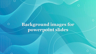 Blue gradient background with flowing white wave patterns and dotted circular designs frame the central text.
