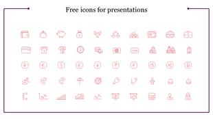 Free Icons For Presentations PowerPoint Template Slide