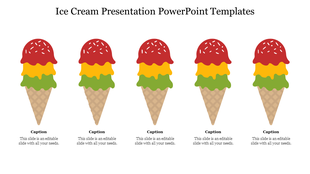 Amazing Ice Cream Presentation PowerPoint Templates