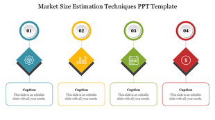 Market Size Estimation Techniques PPT Template Design