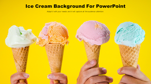 The Best Ice Cream Background For PowerPoint Slides