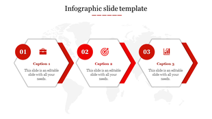 Infographic slide featuring three hexagonal icons representing business, goal setting, and data analysis with captions.
