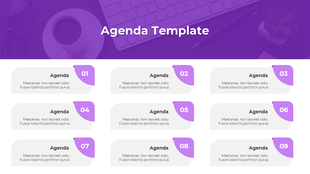 Business slide with gradient purple pyramid illustration with numeric labels and descriptions for each layer, to the left.