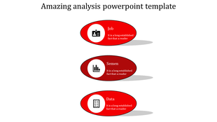 Red oval infographic with sections for Job, Semen, and Data, accompanied by icons and descriptions.