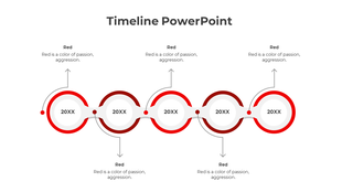 Target template with bullseye at the center, surrounded by financial icons and three caption areas.