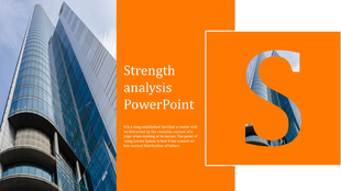 Technology slide with a computer monitor displaying a construction site, split background in orange and gray.