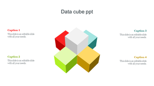 Data Cube PPT Presentation Template and Google Slides
