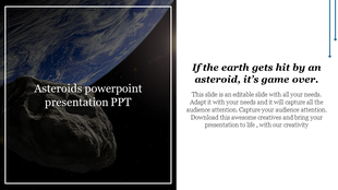 Asteroids PowerPoint Presentation and Google Slides